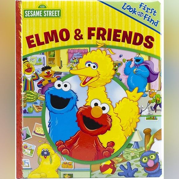 📚 Sesame Street - Elmo & Friends - First Look and Find Big Book - Picture 2 of 5